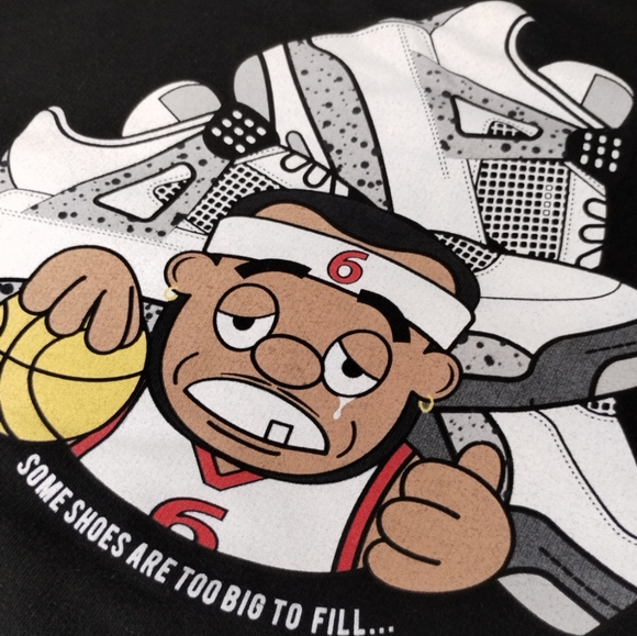 Entree LS Sweater Pullover Graphic Sneakers Witnessed Black SIZE XL For Men - Picture 3 of 10